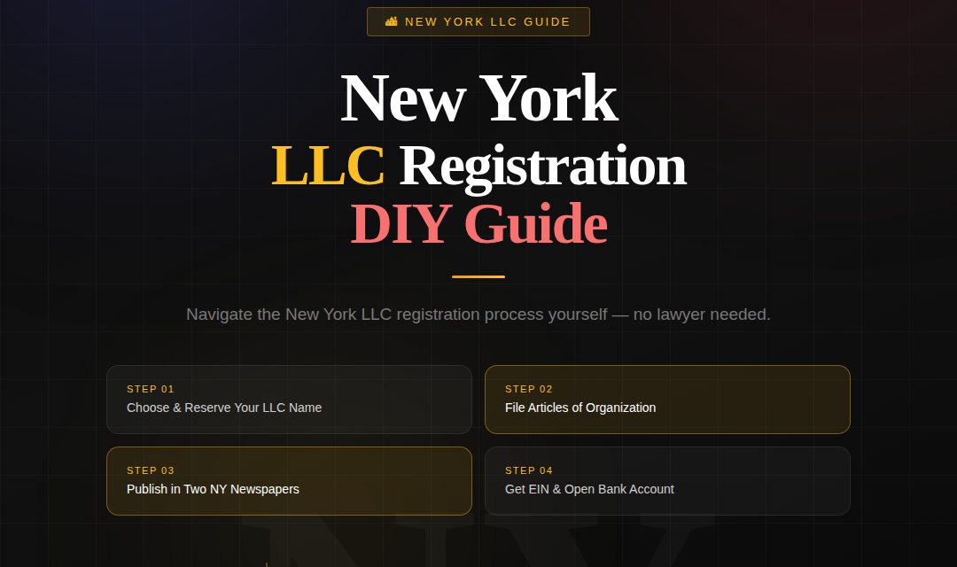 Navigating the New York LLC Registration Process Doing It Yourself: A DIY Guide